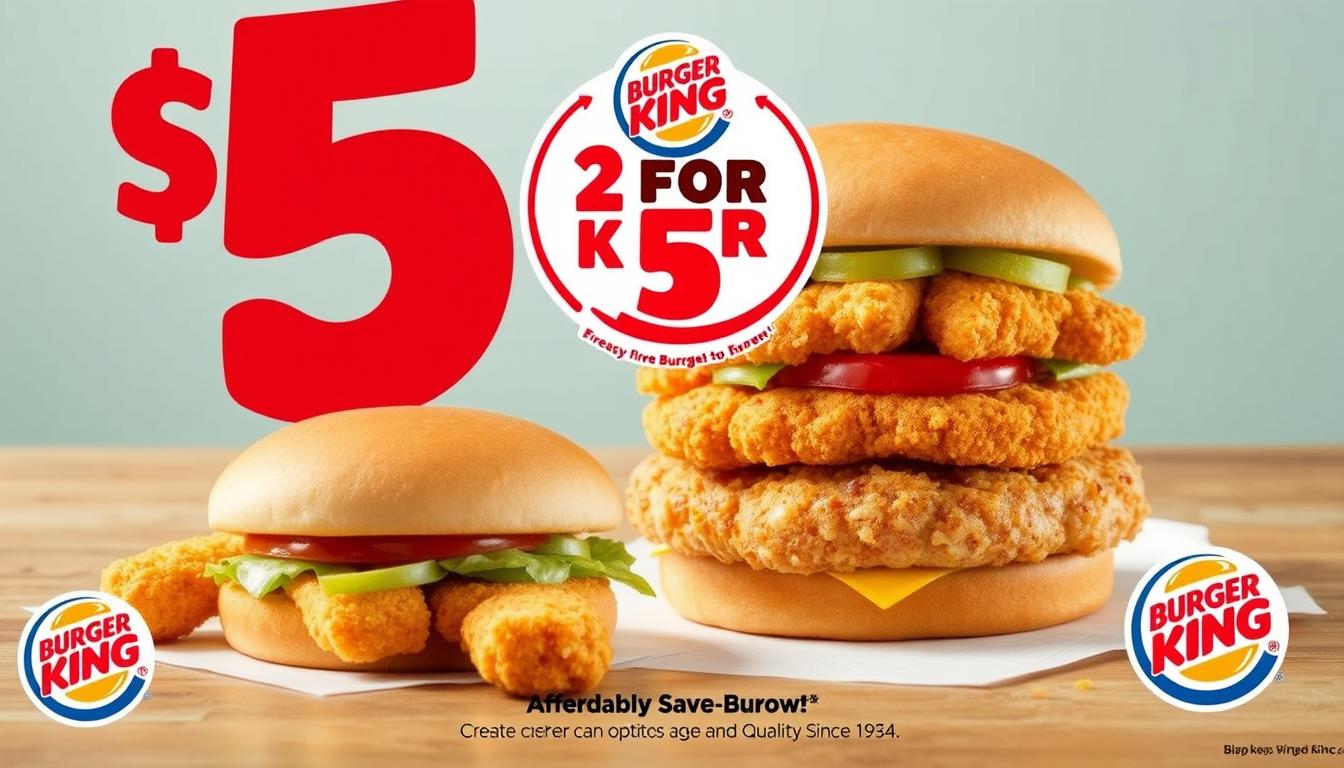 Burger King Menu Prices 2 For $5
