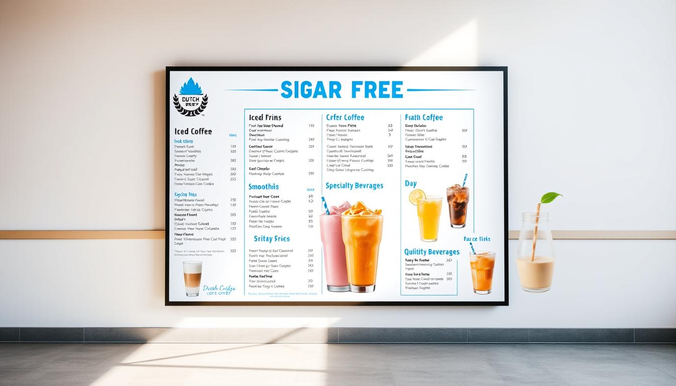 dutch bros sugar free menu
