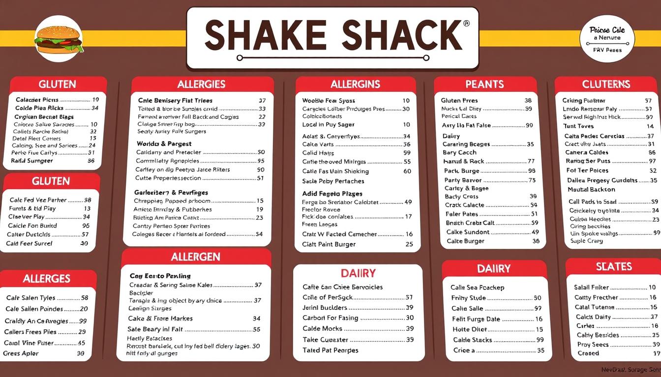 shake shack allergen menu