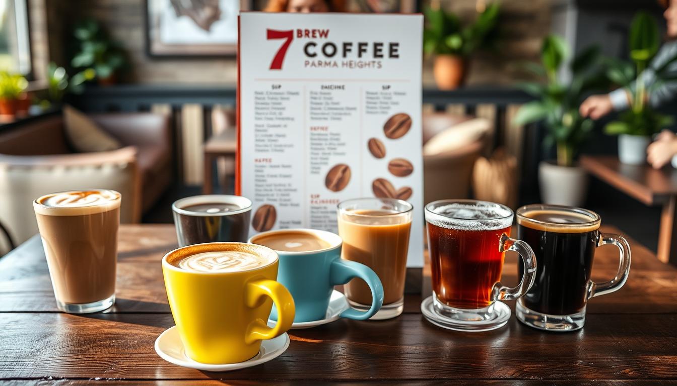 7 brew coffee parma heights menu