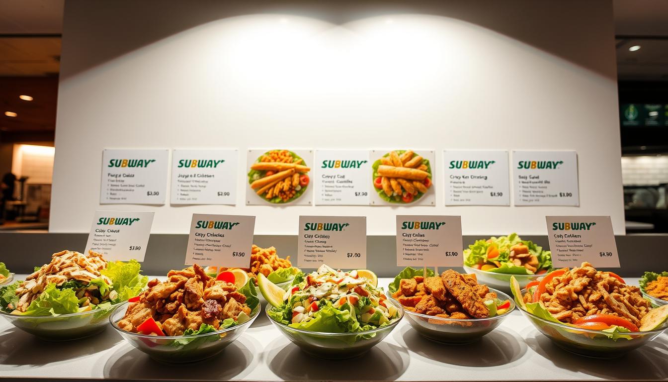 Subway Chicken Salad menu