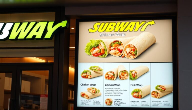 Subway Chicken Wrap menu