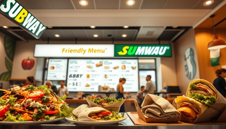 Subway Friendly menu