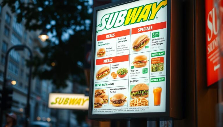 Subway deals menu