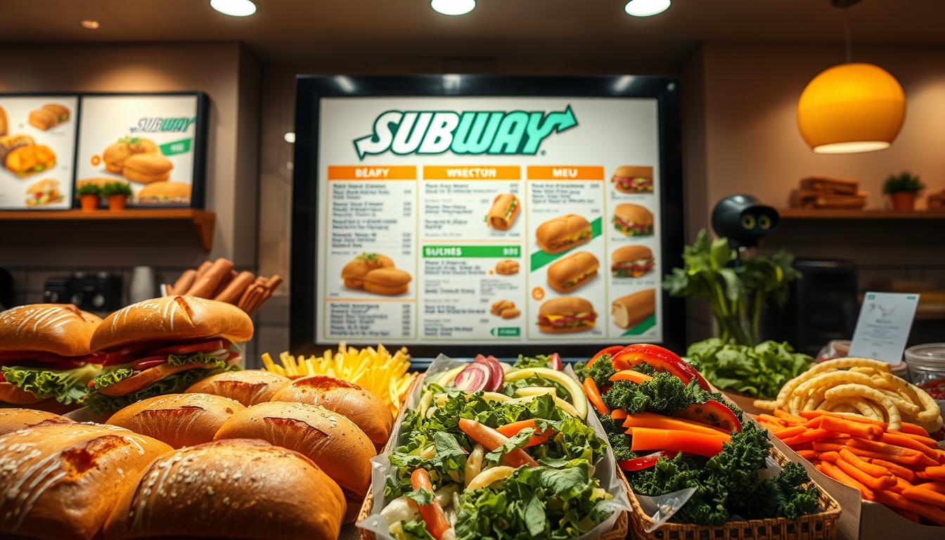 Subway offers menu