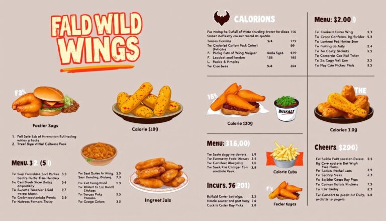 buffalo wild wings nutrition menu