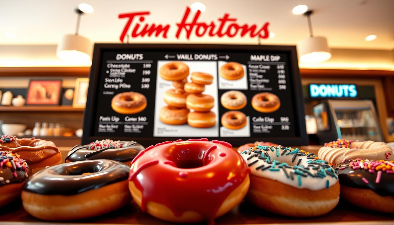 tim hortons donut menu