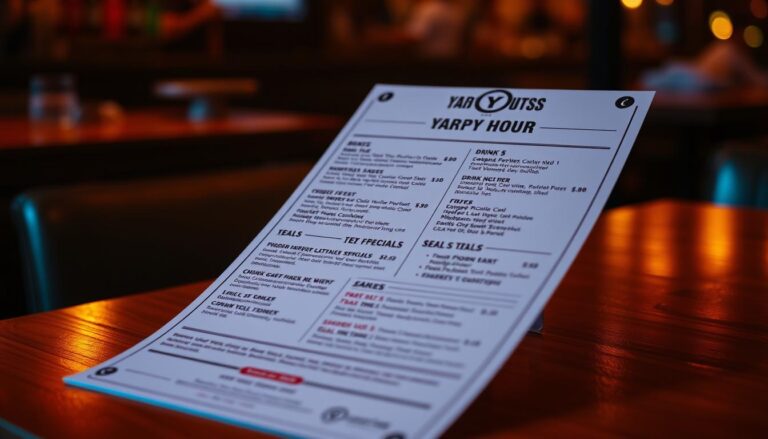 yard house happy hour menu with prices