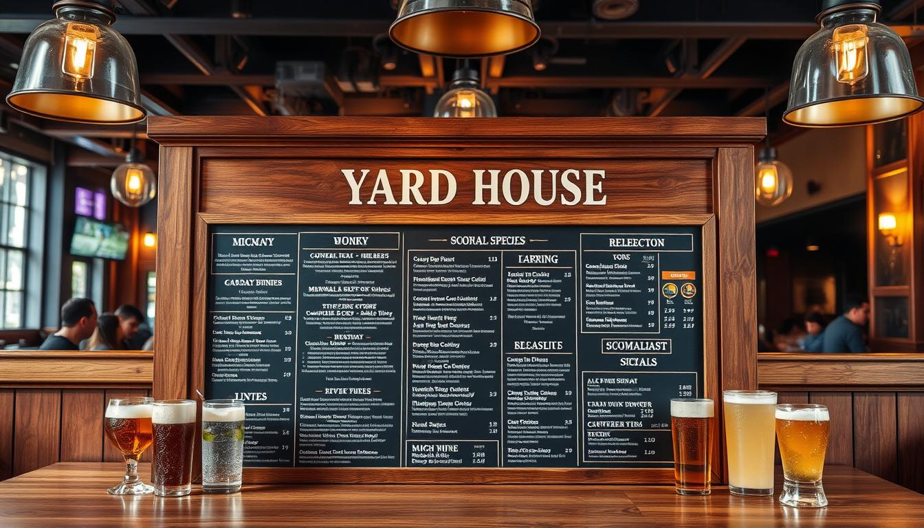 yard house menu