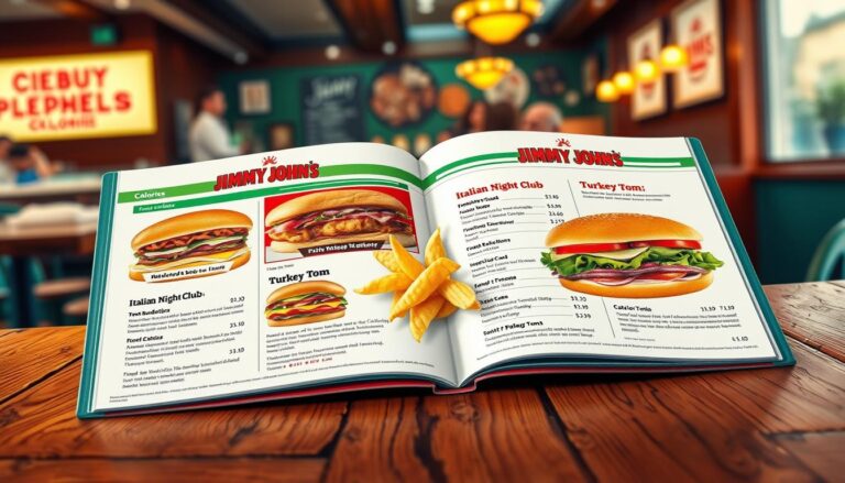 jimmy johns menu calories